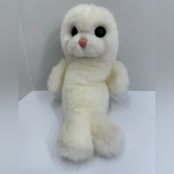 Ty Plush White Seal Toy for Small Pets size 8’ pre owned Exellent condition - Picture 1 of 4